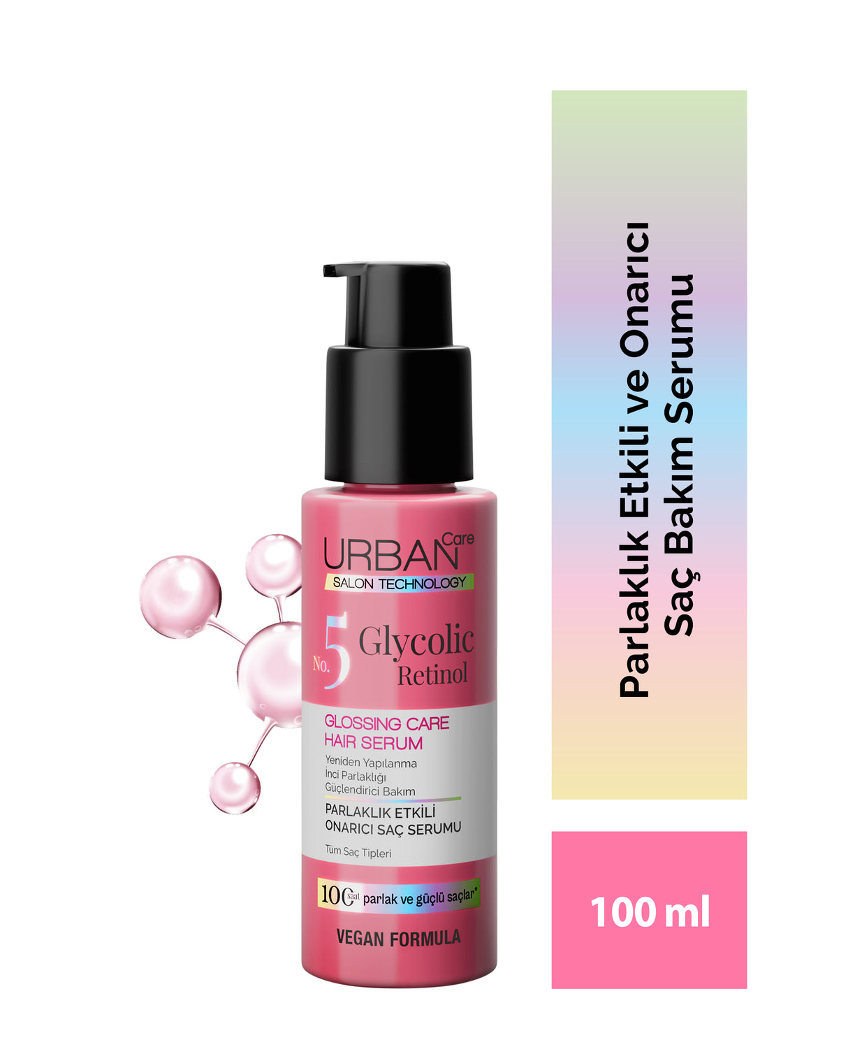 Glycolic Retinol Parlaklık Etkili Onarıcı Saç Bakım Serumu-100ml