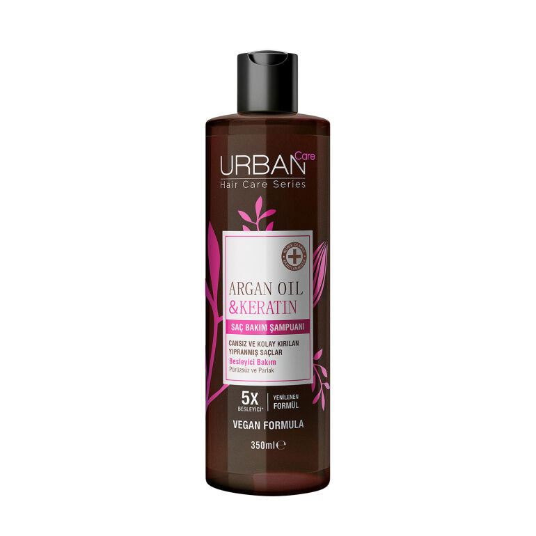 Argan Oil & Keratin Besleyici ve Kırılma Karşıtı Saç Bakım Şampuanı 350 ML