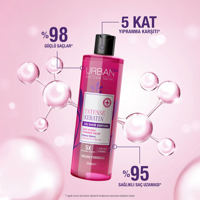 Intense Keratin Yoğun Hasar Onarıcı Saç Bakım Şampuanı 350 ML
