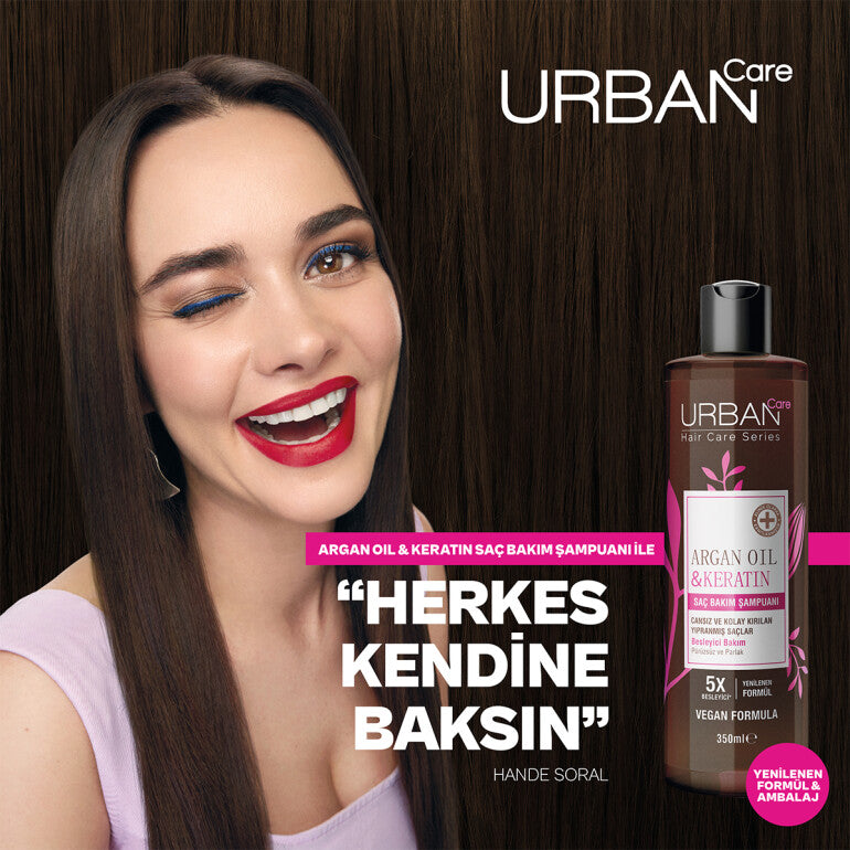 Argan Oil & Keratin Besleyici ve Kırılma Karşıtı Saç Bakım Şampuanı 350 ML