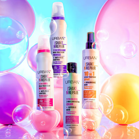 Shake N Repair 7/24 Kabaran ve Bukleli Saçlara Özel Saç Bakım Köpüğü 150 ml-vegan