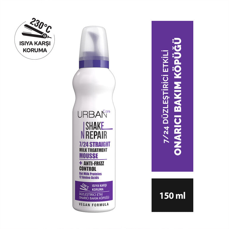 Shake N Repair 7/24 Düzleştirici Etkili Saç Bakım Köpüğü 150 ml-vegan