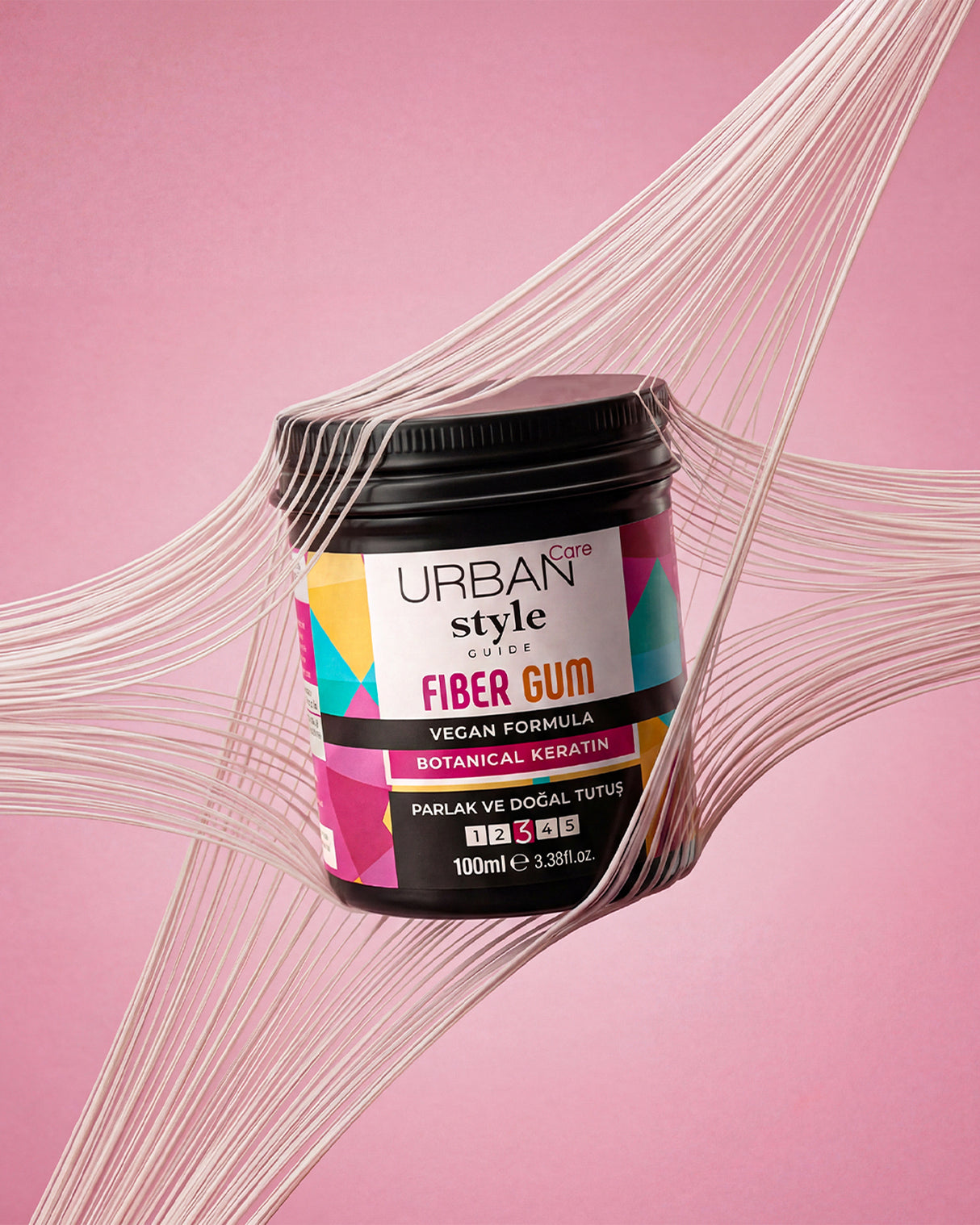 Style Guide Parlak Görünüm Sağlayan Fiber Gum- Doğal Tutuş- Saç Sakızı-100ml
