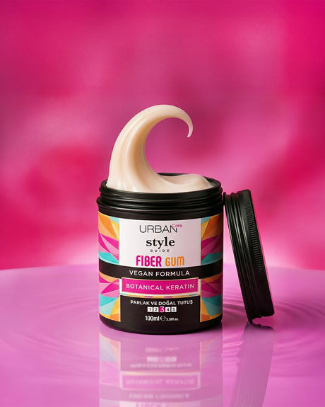 Style Guide Parlak Görünüm Sağlayan Fiber Gum- Doğal Tutuş- Saç Sakızı-100ml