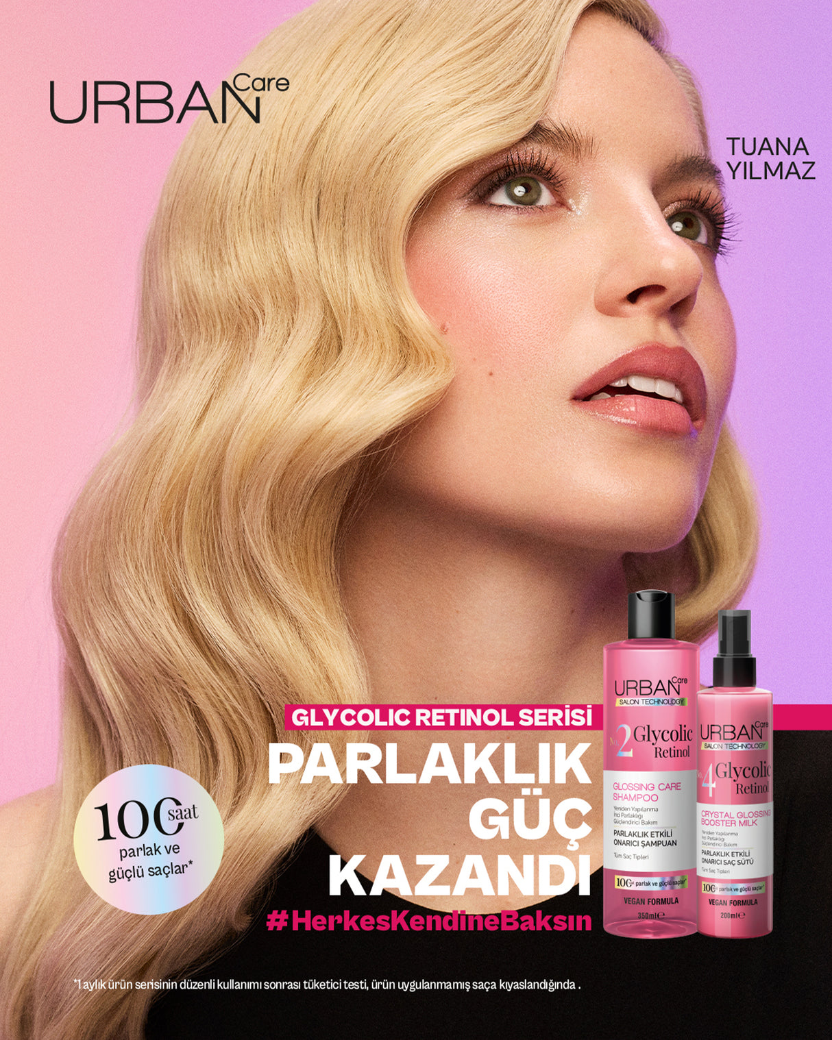 Glycolic Retinol Parlaklık Etkili Onarıcı Saç Bakım Sütü-200ml