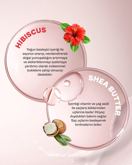 Hibiscus & Shea Butter Elektriklenme Karşıtı Saç Bakım Köpüğü-200 ML