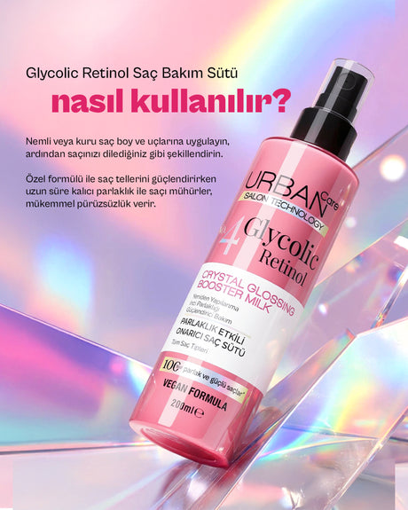 Glycolic Retinol Parlaklık Etkili Onarıcı Saç Bakım Sütü-200ml