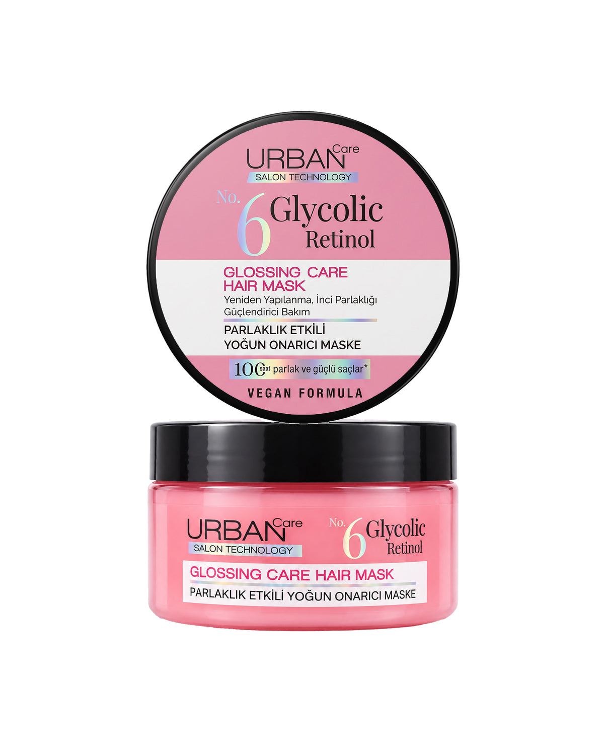 Glikolik Retinol Parlaklık Etkili Yoğun Onarıcı Saç Bakım Maskesi-230ml-vegan