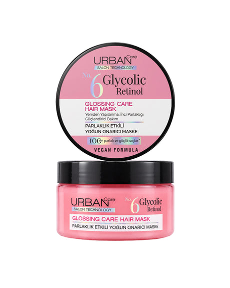 Glikolik Retinol Parlaklık Etkili Yoğun Onarıcı Saç Bakım Maskesi-230ml-vegan