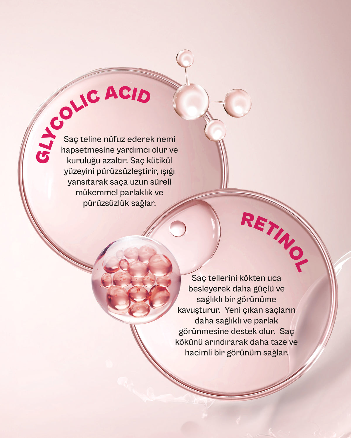 Glikolik Retinol Parlaklık Etkili Yoğun Onarıcı Saç Bakım Maskesi-230ml-vegan