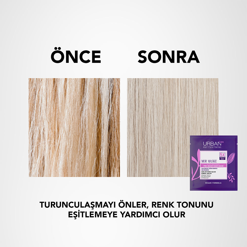 Mor Turunculaşma Karşıtı Duş Öncesi Saç Bakım Maskesi-50ml