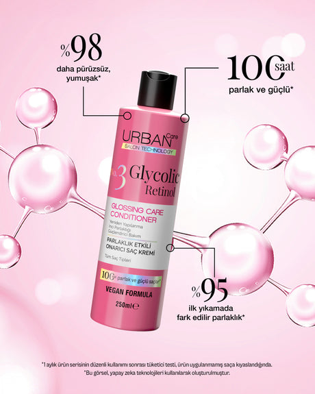 Glycolic Retinol Parlaklık Etkili Onarıcı Saç Bakım Kremi 250ml