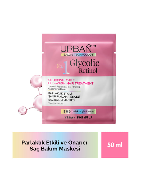 Glycolic Retinol Parlaklık Etkili Duş Öncesi Saç Bakım Maskesi-50ml