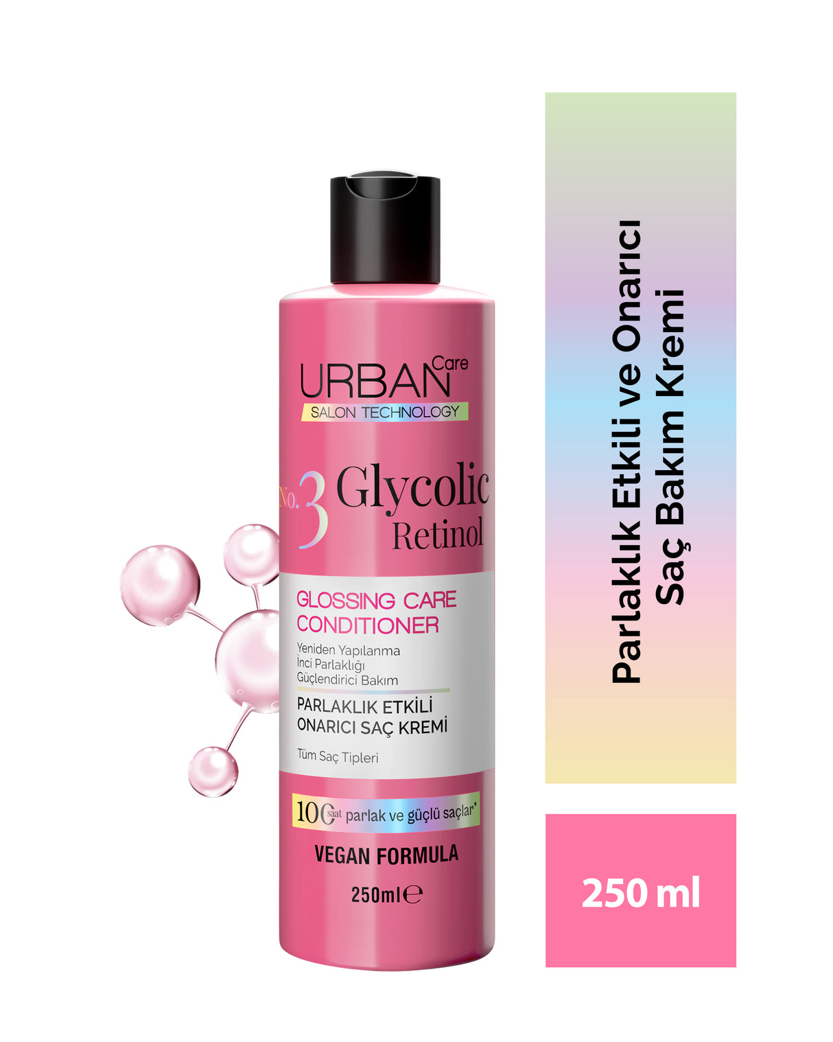 Glycolic Retinol Parlaklık Etkili Onarıcı Saç Bakım Kremi-250ml
