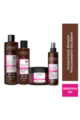 Argan Oil & Keratin Besleyici ve Kırılma Karşıtı 4'lü Saç Bakım Seti