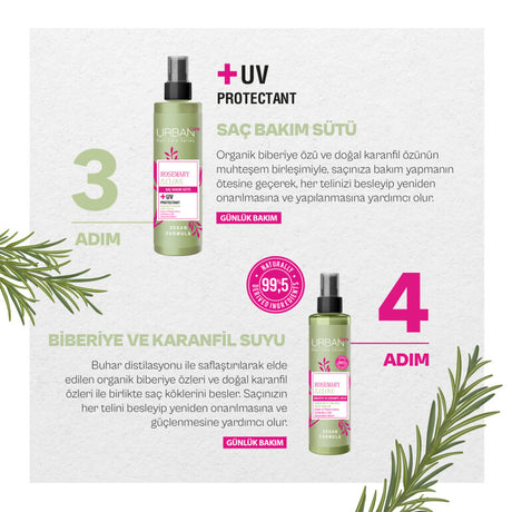 Rosemary & Clove Biberiye ve Karanfil Saç Bakım Sütü 200 ML