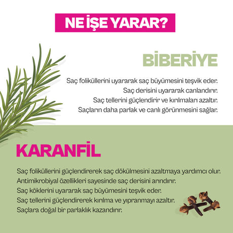 Rosemary & Clove Biberiye ve Karanfil Şampuan 350 ML