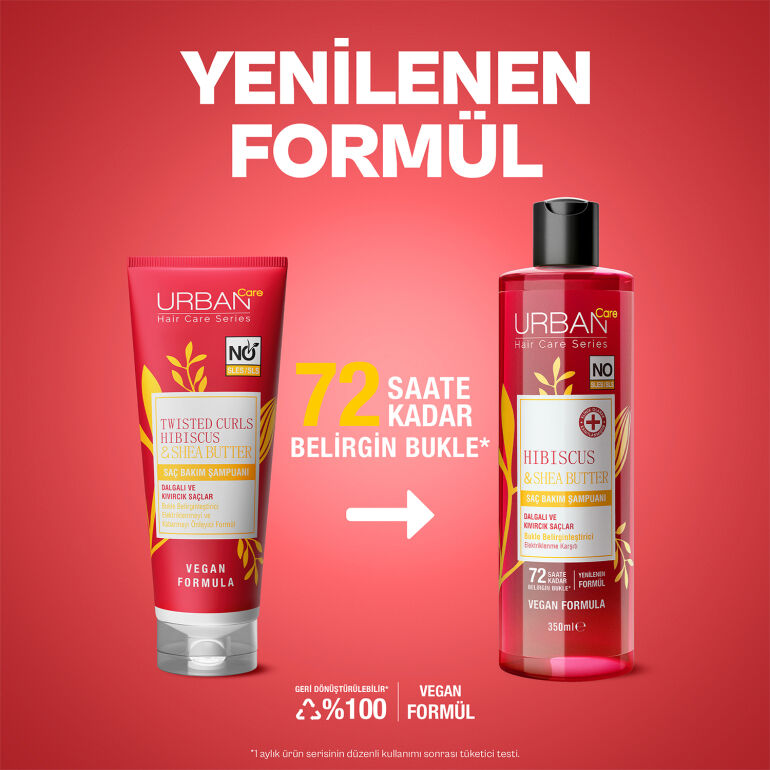 Hibiscus & Shea Butter Bukle Belirginleştirici Saç Bakım Şampuanı 350 ML