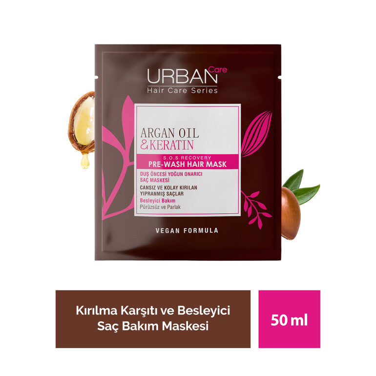 Argan Oil & Keratin Duş Öncesi Saç Bakım Maskesi