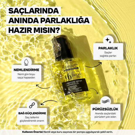 No.6 Bond Plex Saç Bakım Yağı