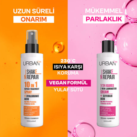Urban Care Shake N Repair 7/24 Glikolik Asit Gloss Laminasyon Parlaklık Etkili Saç Bakım Kremi 200ml