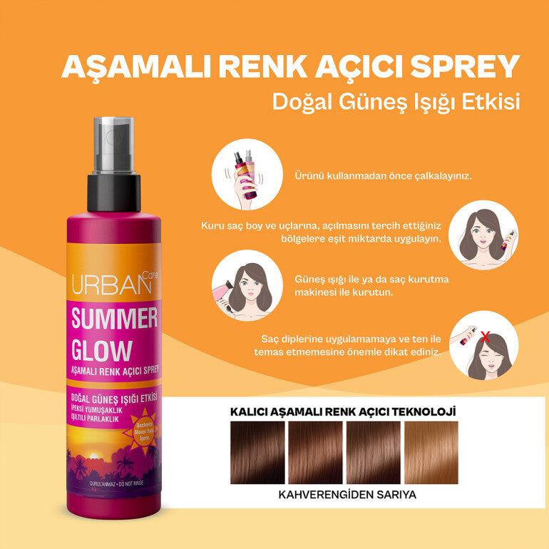 Summer Glow Aşamalı Renk Açıcı Spreyi