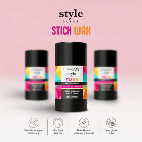Style Guide Güçlü Tutuş Sağlayan Saç Sabitleyici Stick Wax