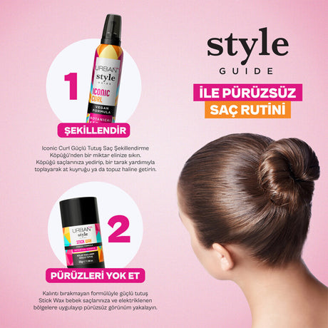 Style Guide Güçlü Tutuş Sağlayan Saç Sabitleyici Stick Wax