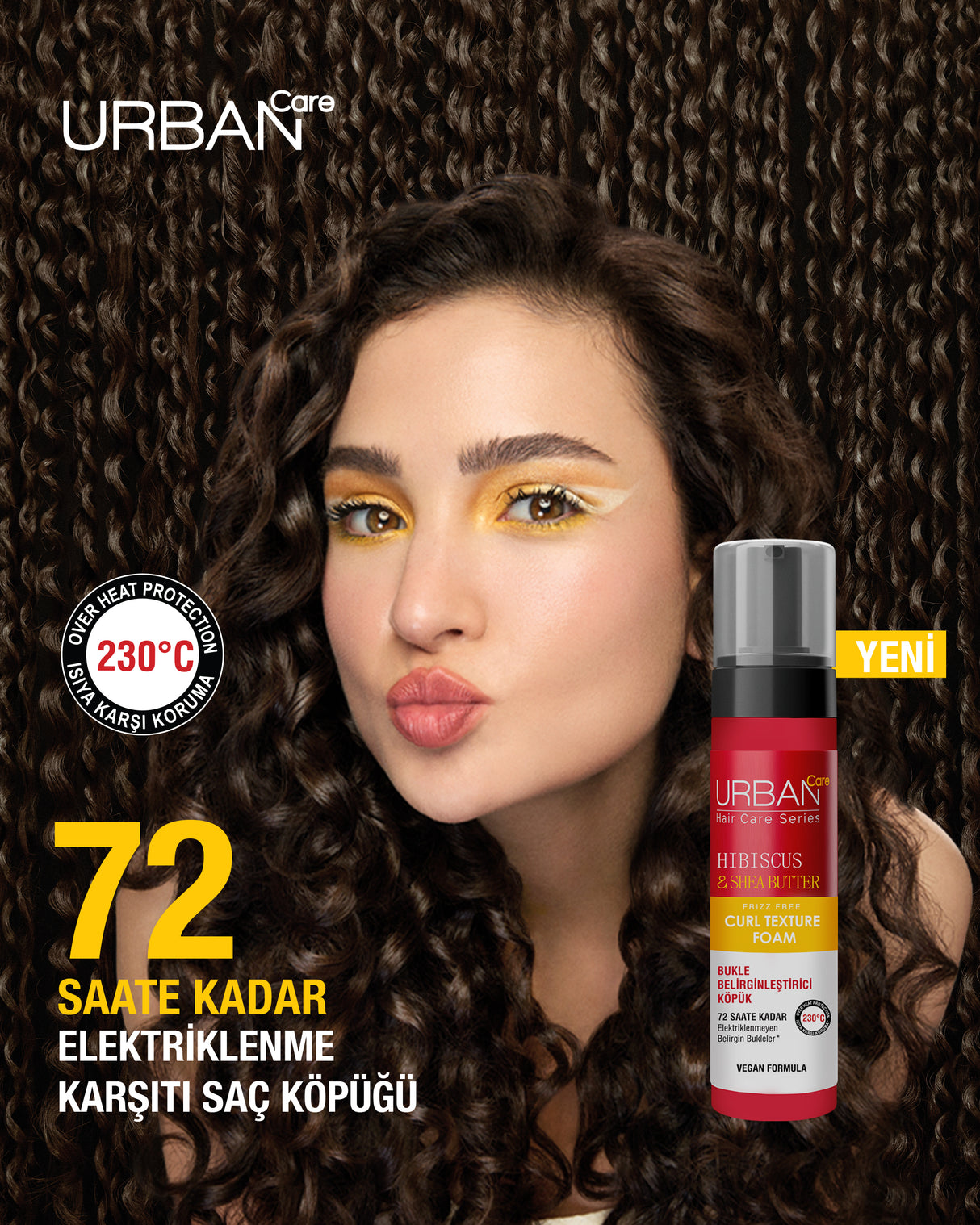 Hibiscus & Shea Butter Elektriklenme Karşıtı Saç Bakım Köpüğü-200 ML