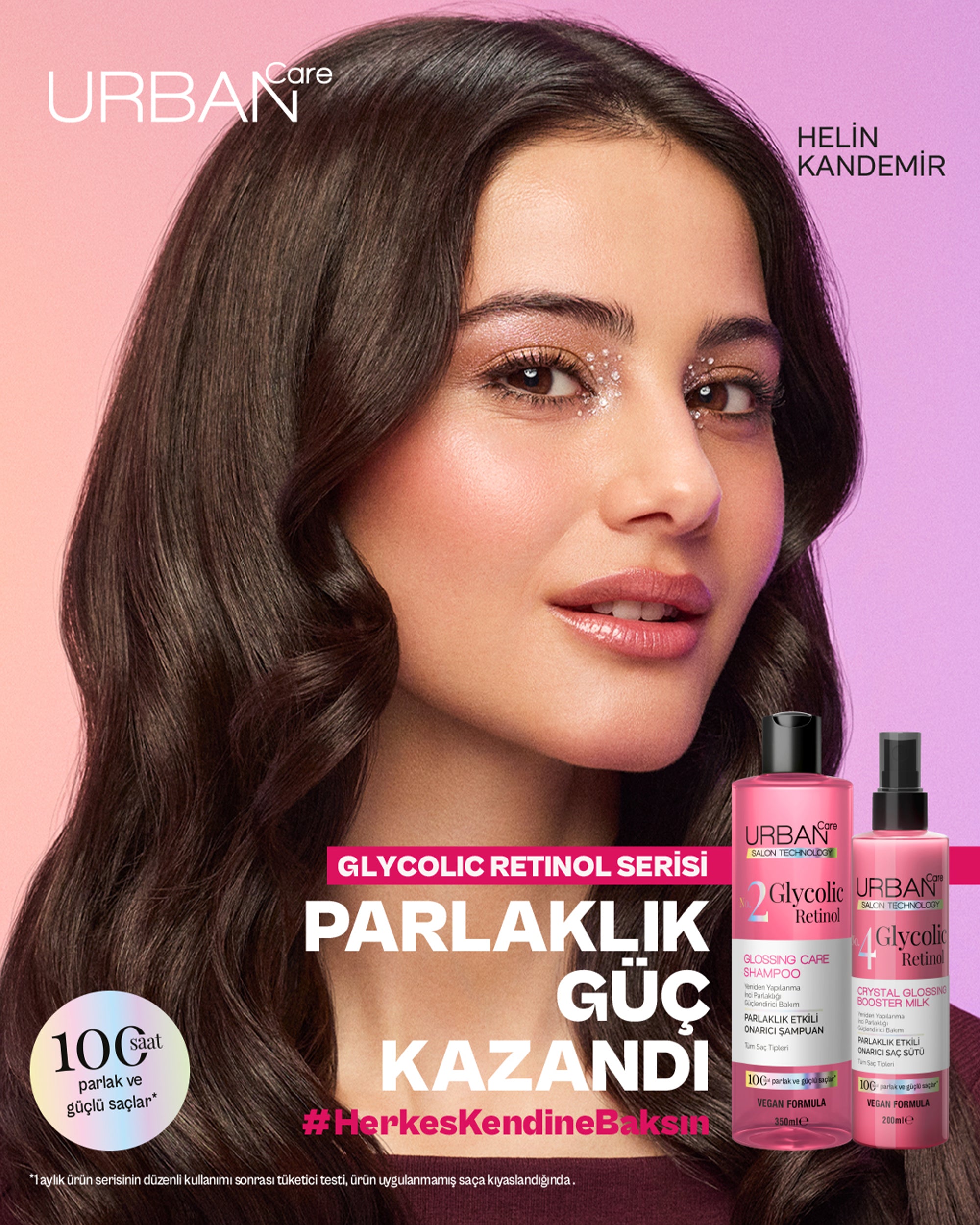 Glycolic Retinol Parlaklık Etkili Onarıcı Saç Bakım Şampuanı 350ml