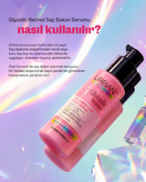 Glycolic Retinol Parlaklık Etkili Onarıcı Saç Bakım Serumu-100ml
