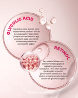 Glycolic Retinol Parlaklık Etkili Onarıcı Saç Bakım Serumu-100ml