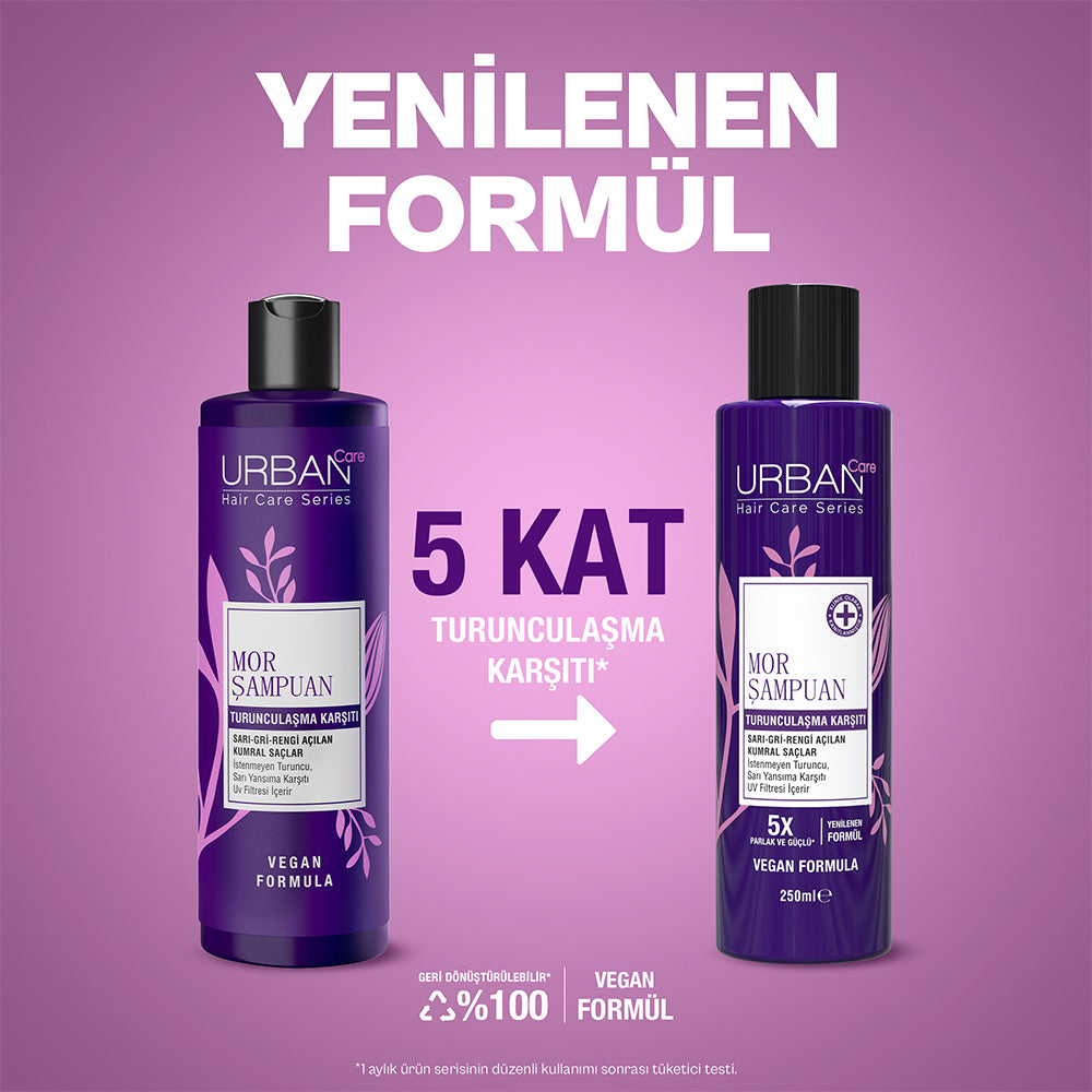 Turunculaşma Karşıtı Mor Saç Bakım Şampuanı,250 ml-Sülfatlı