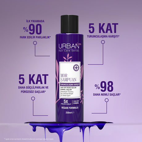 Turunculaşma Karşıtı Mor Saç Bakım Şampuanı,250 ml-Sülfatlı