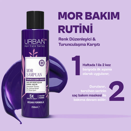 Turunculaşma Karşıtı Mor Saç Bakım Şampuanı,250 ml-Sülfatlı