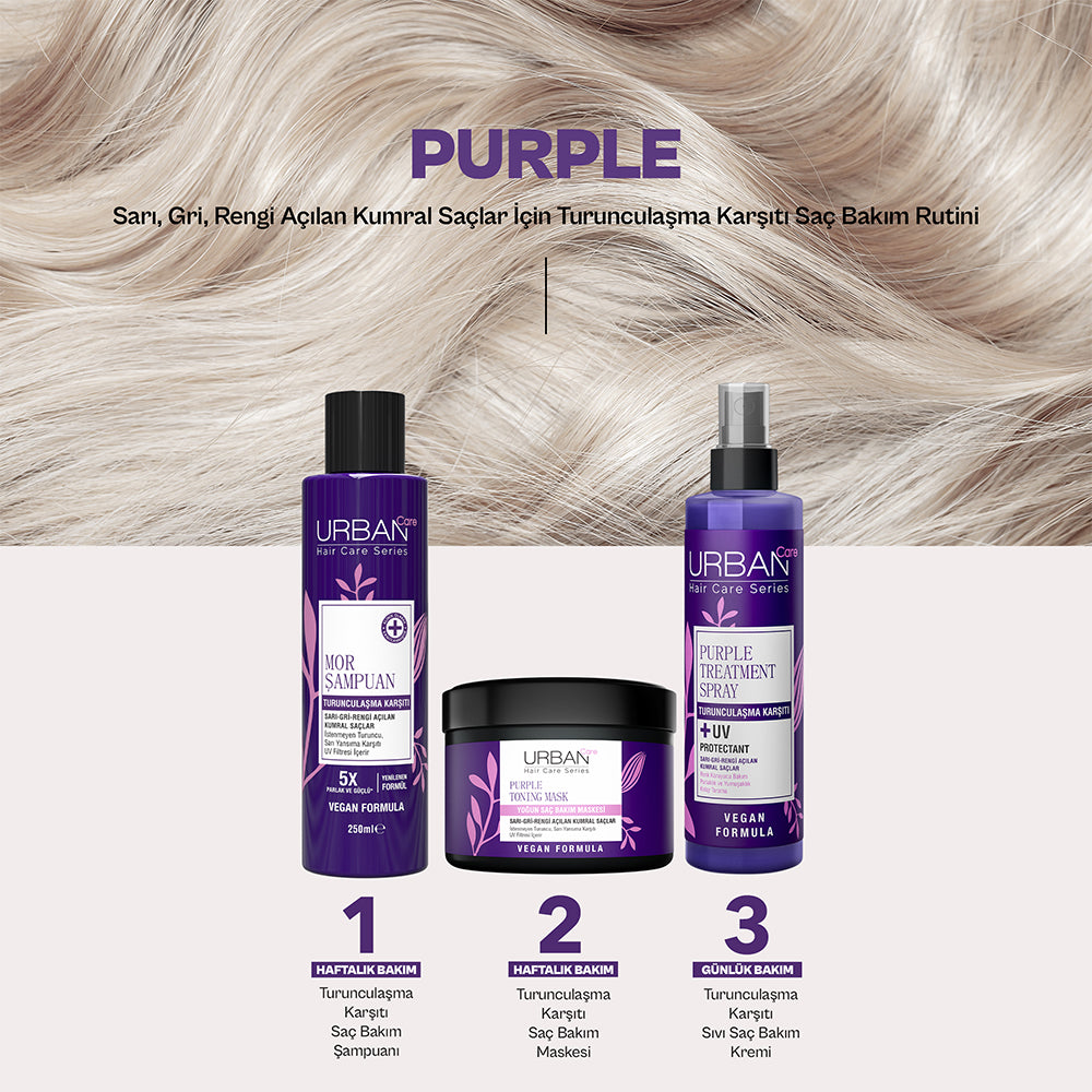 Turunculaşma Karşıtı Mor Saç Bakım Şampuanı,250 ml-Sülfatlı