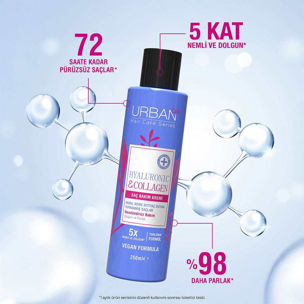 Hyaluronik & Kolajen Kuru ve Cansız Saçlara Özel Saç Bakım Kremi 250 ml