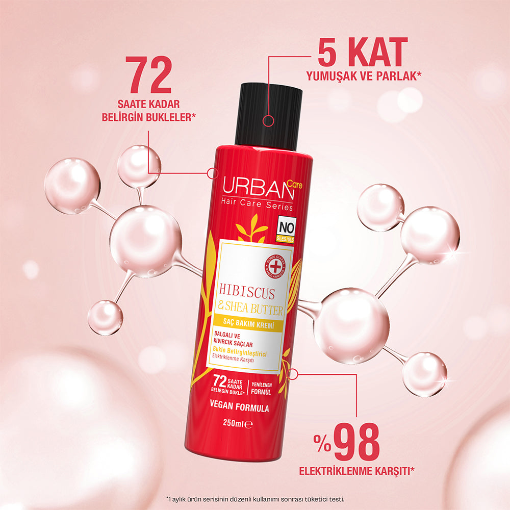 Hibiscus & Shea Butter Kıvırcık Ve Dalgalı Saçlara Özel Saç Kremi 250ml