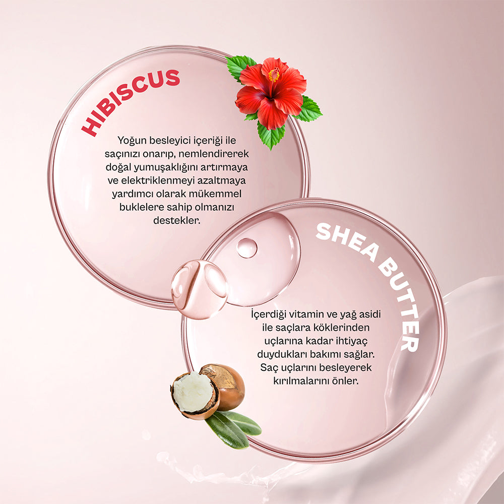 Hibiscus & Shea Butter Kıvırcık Ve Dalgalı Saçlara Özel Saç Kremi 250ml