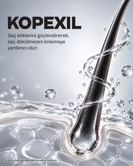 Men Kopexil İçeren Saç Dökülmesine Karşı Etkili Dolgunlaştıcı Şampuan - 500 ML- vegan