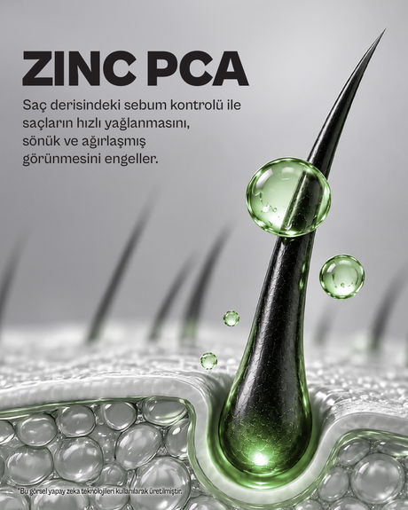 Men Çinko ve Mentol İçeren Kepeğe Karşı Etkili Arındırıcı Şampuan - 500ML - vegan