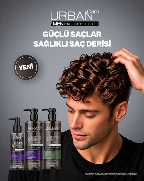 Men Çinko ve Mentol İçeren Kepeğe Karşı Etkili Arındırıcı Şampuan - 500ML - vegan
