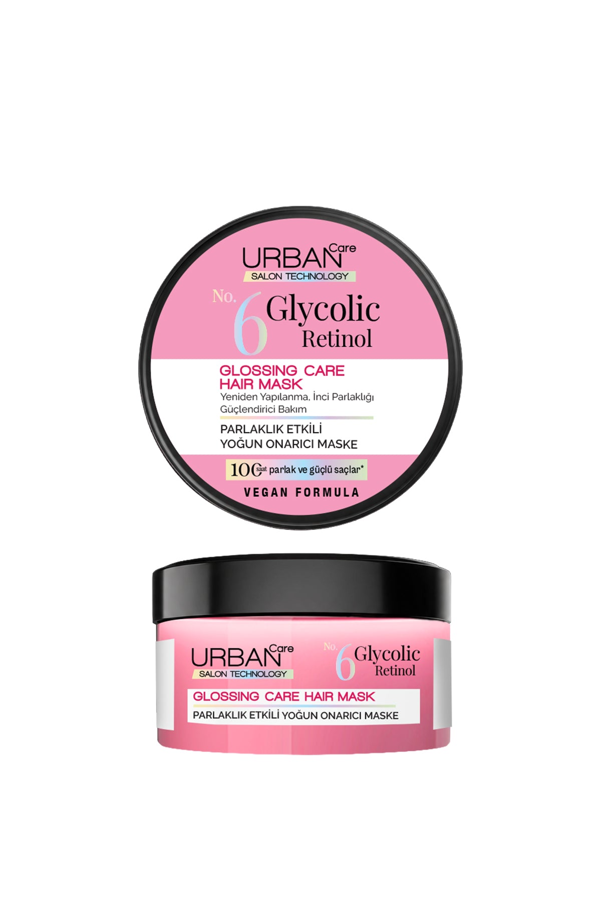 Glikolik Retinol Parlaklık Etkili Yoğun Onarıcı Saç Bakım Maskesi-230ml-vegan