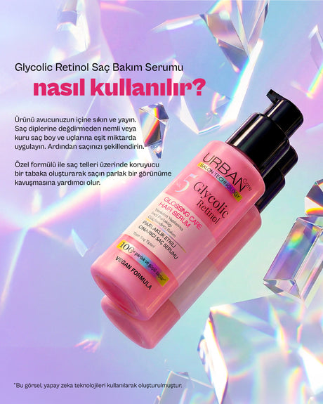 Glycolic Retinol Parlaklık Etkili Onarıcı Saç Bakım Serumu 100ml