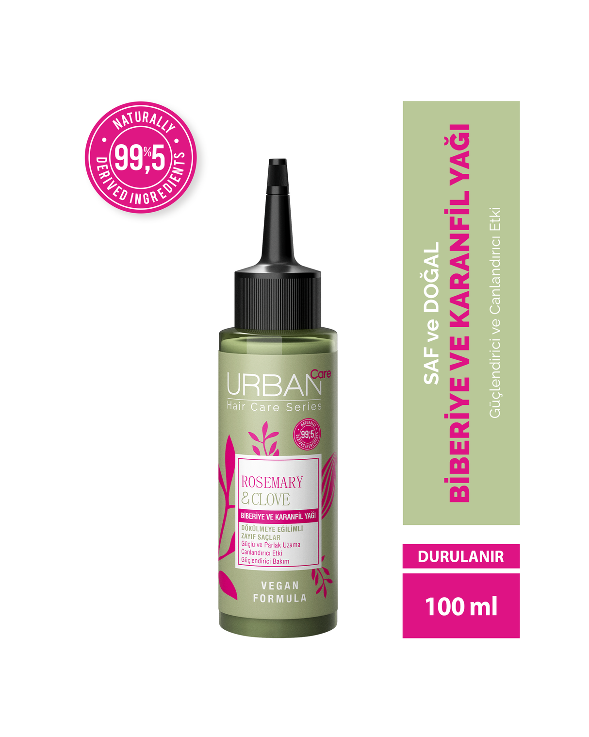 Rosemary & Clove Biberiye ve Karanfil Saç Bakım Yağı 100 ML