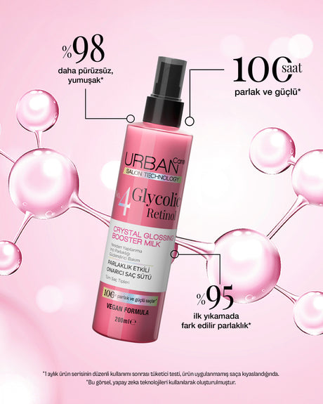 Glycolic Retinol Parlaklık Etkili Onarıcı Saç Bakım Sütü 200ml